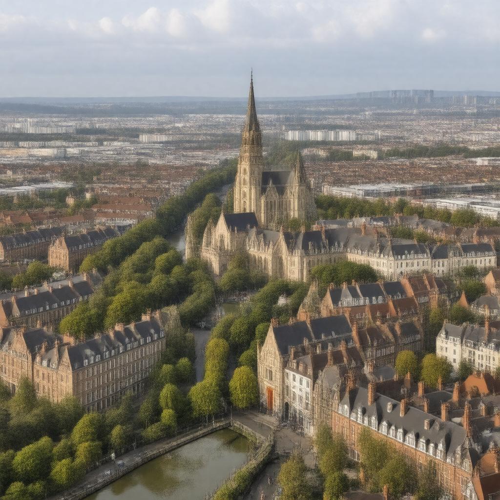 AI-created image of Lille, France