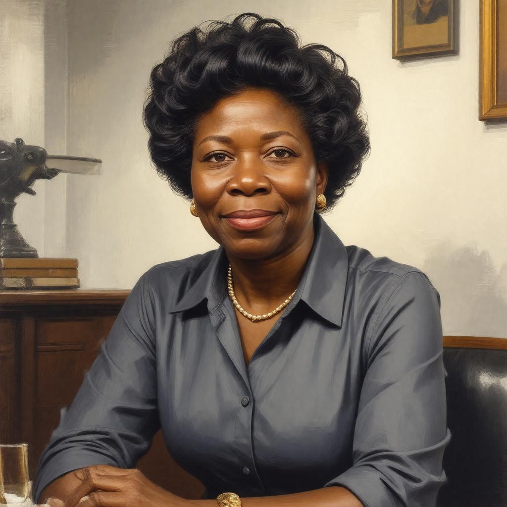 Click to view larger image AI-created image of Lillian Miles Lewis