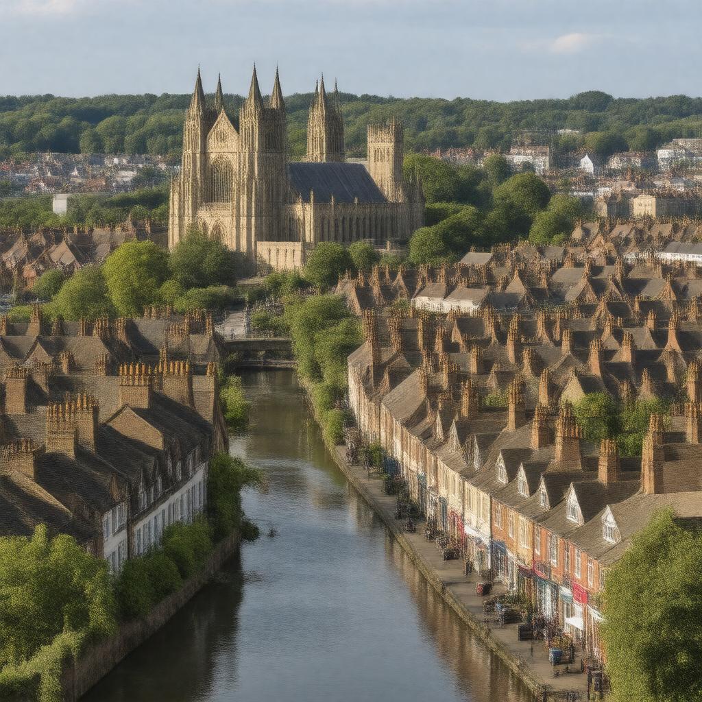 AI-created image of Lincoln, England