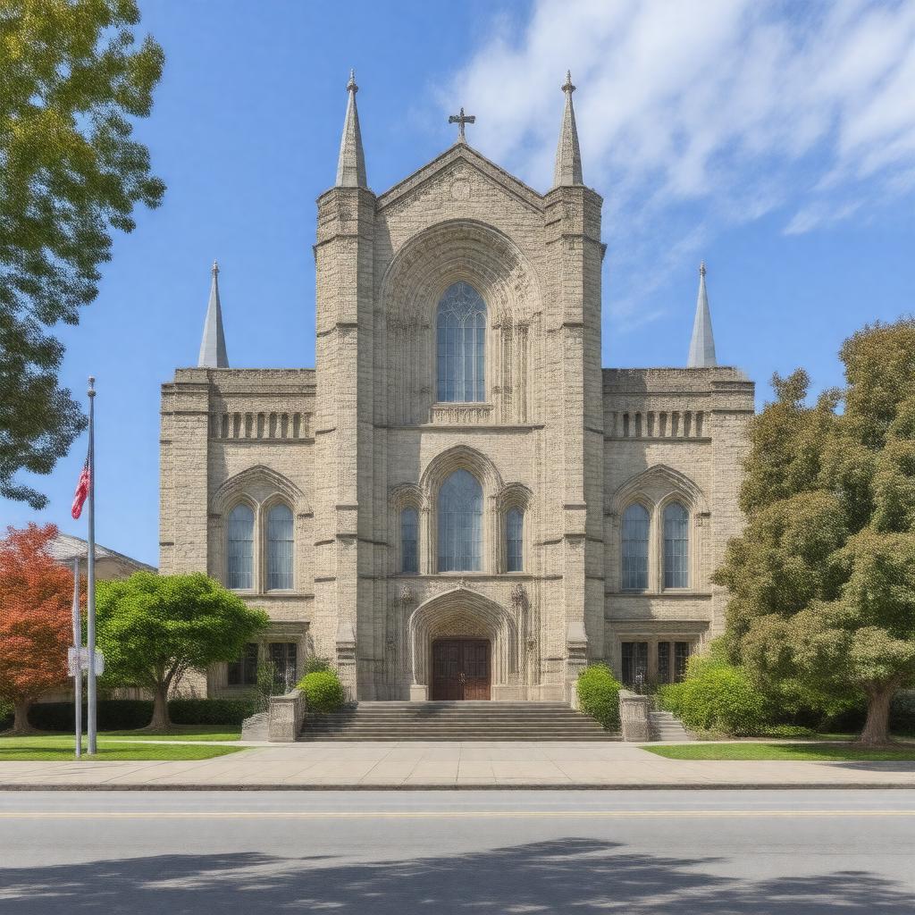 AI-created image of Lincoln High School (Tacoma, Washington)