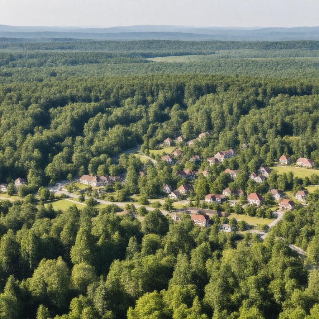 AI-created image of Lincoln, Massachusetts, United States