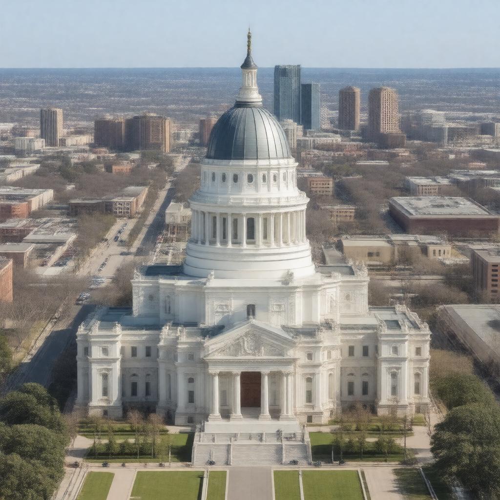 AI-created image of Lincoln, Nebraska