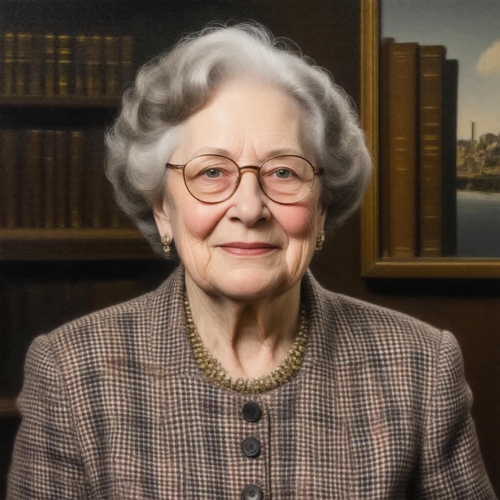 AI-created image of Linda Nochlin