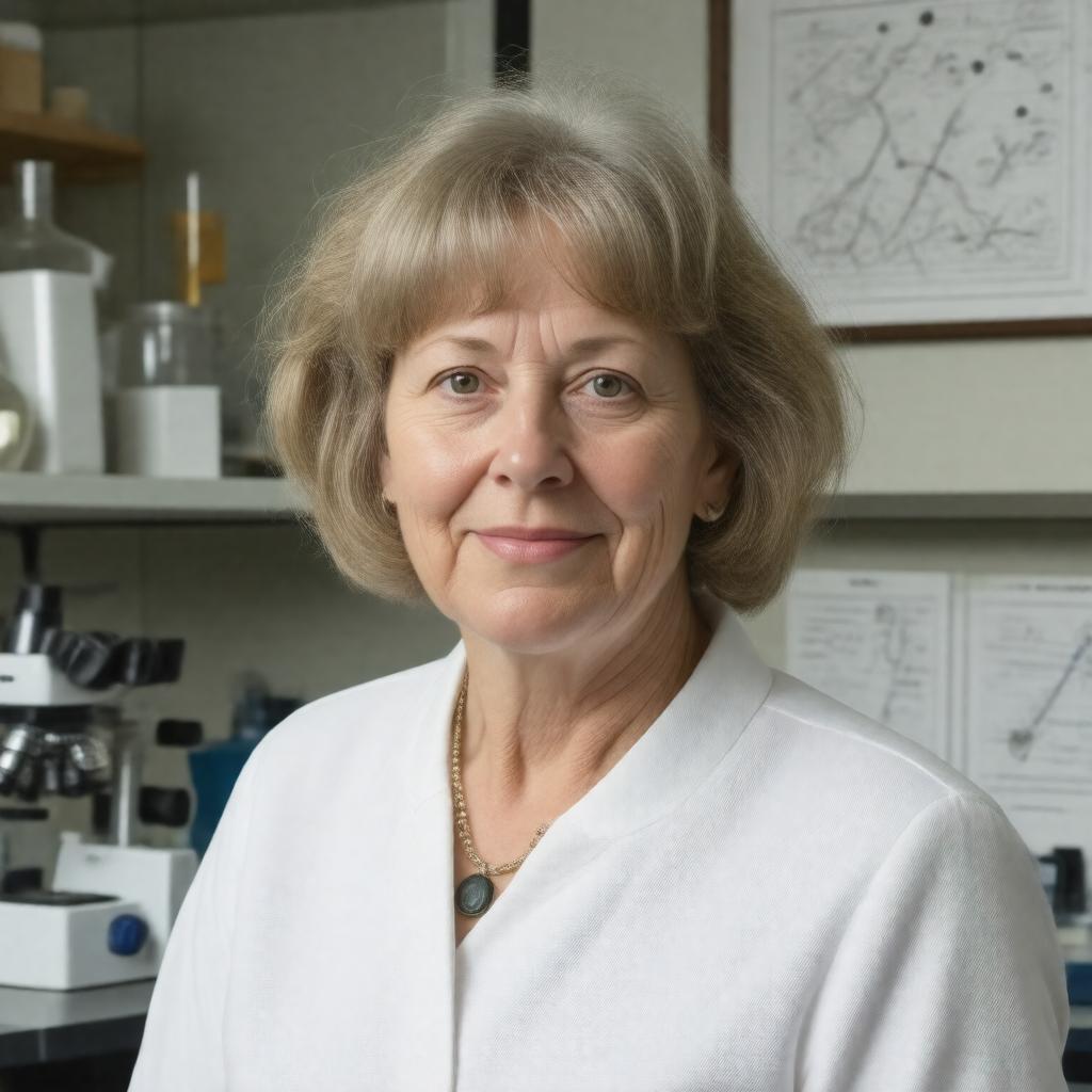 Click to view larger image AI-created image of Linda Partridge