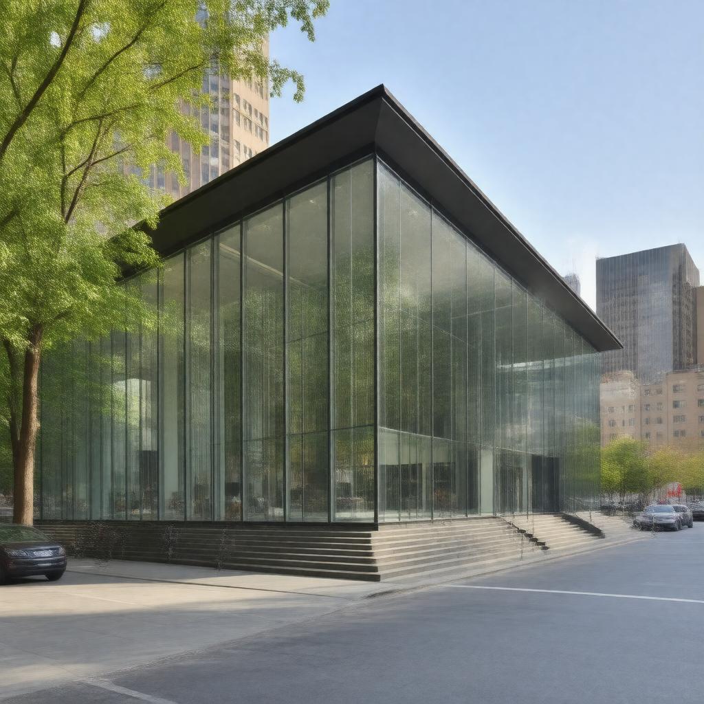 Click to view larger image AI-created image of Linde Family Wing for Contemporary Art