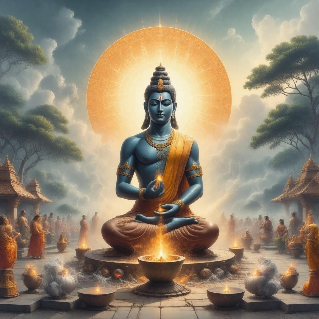 AI-created image of Lingayatism