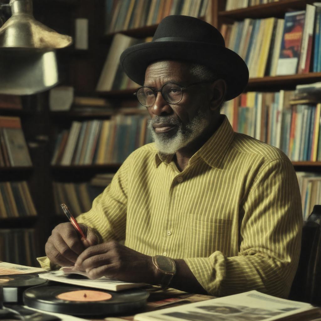 AI-created image of Linton Kwesi Johnson