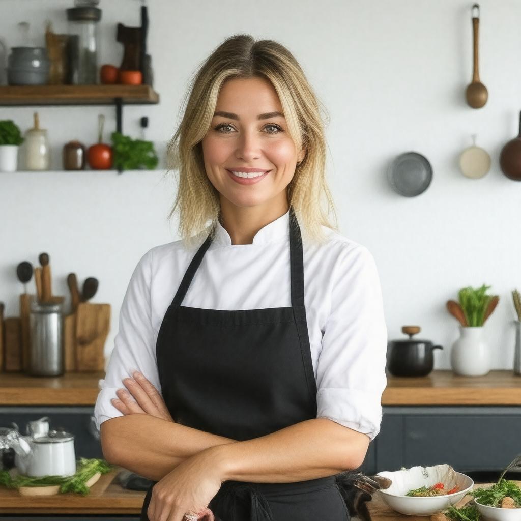 AI-created image of Lisa Faulkner