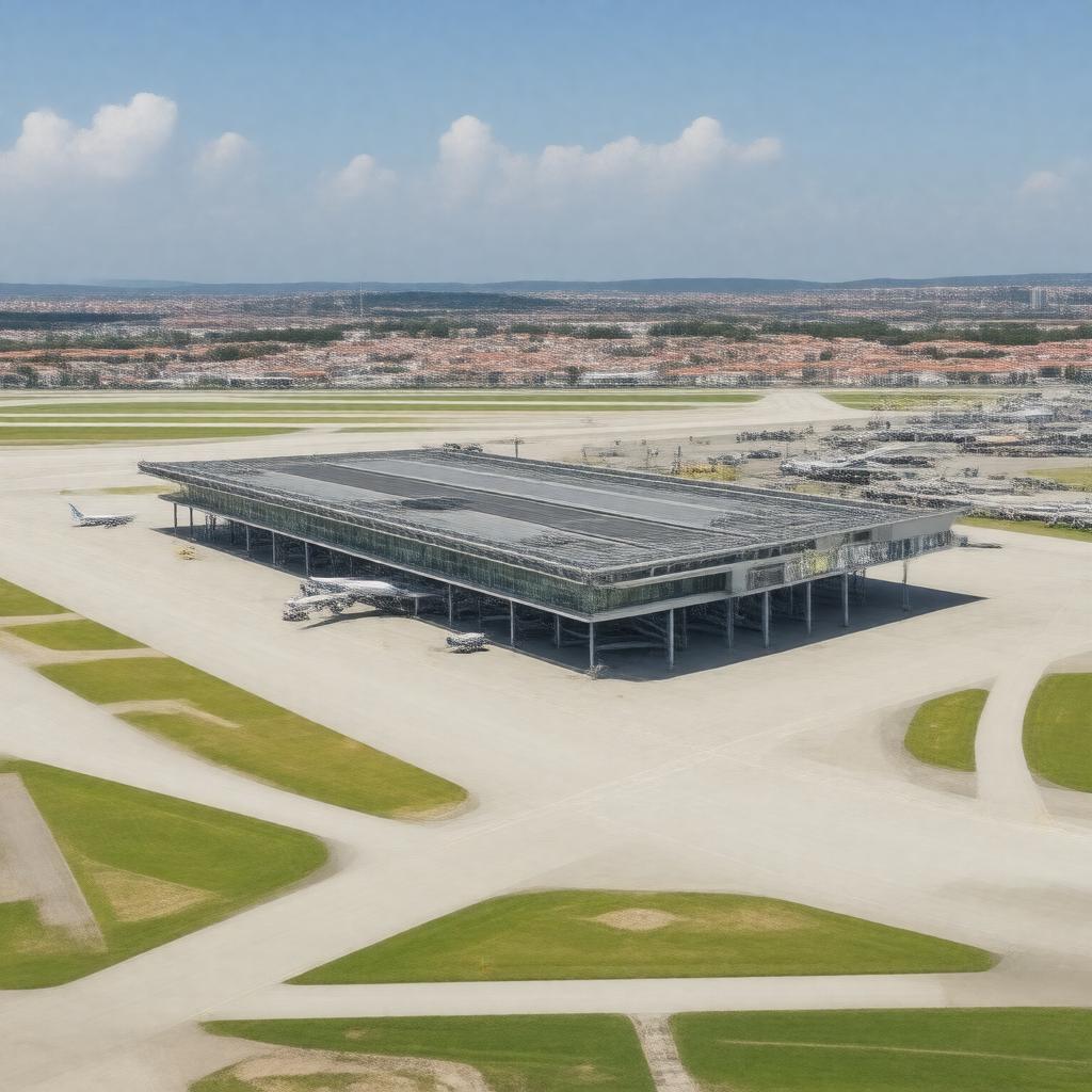 AI-created image of Lisbon Airport