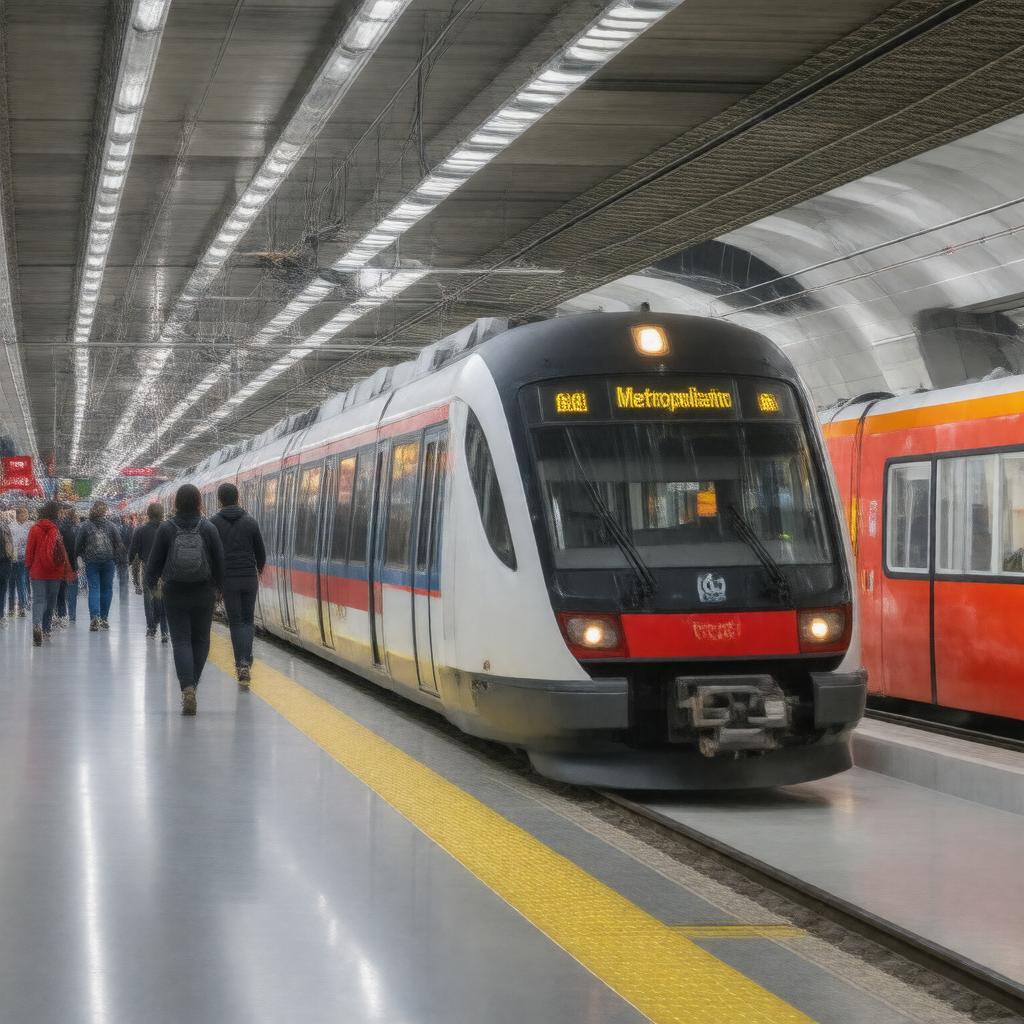 AI-created image of Lisbon Metro