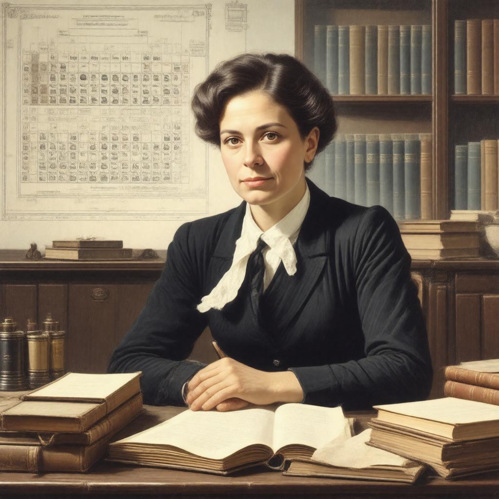 AI-created image of Lise Meitner