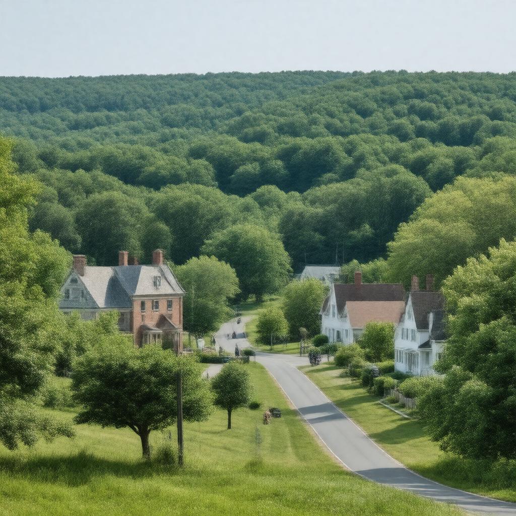 AI-created image of Litchfield, Connecticut, United States