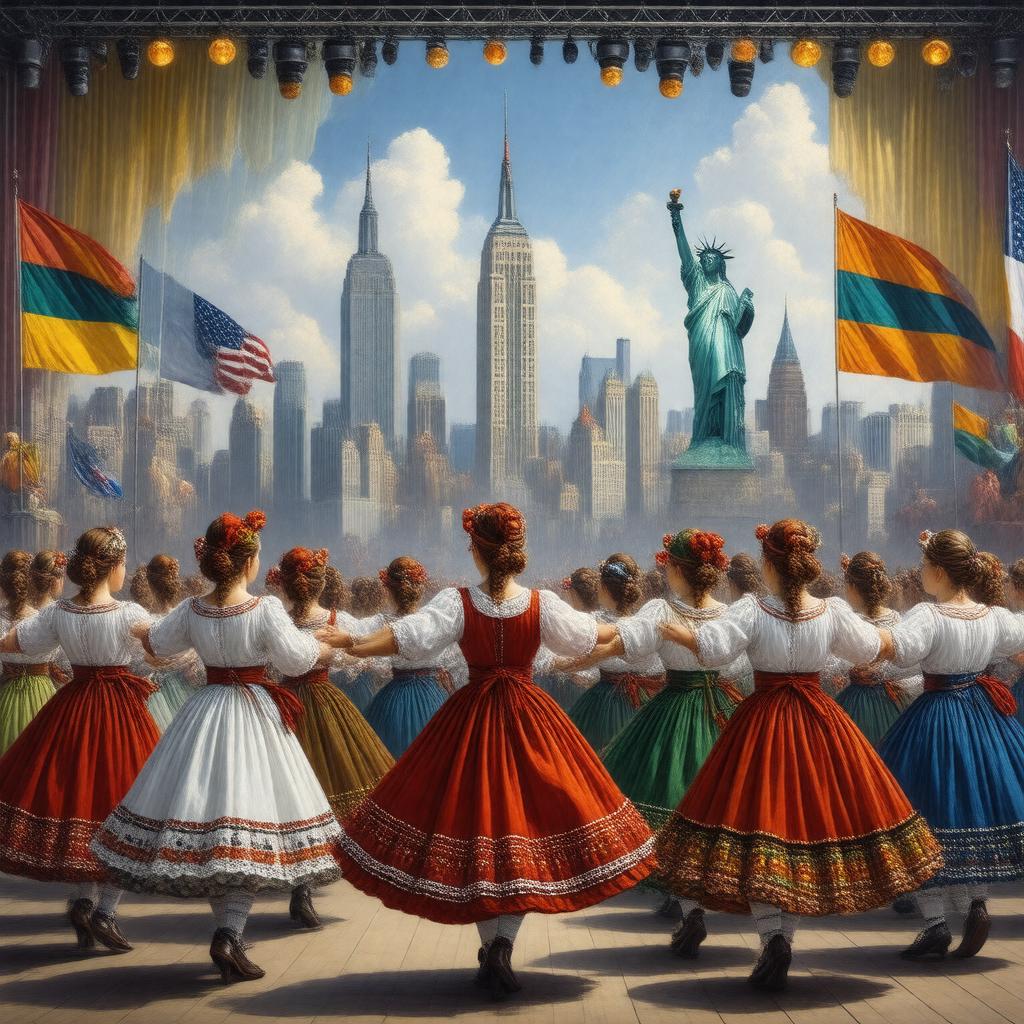 AI-created image of Lithuanian-Americans