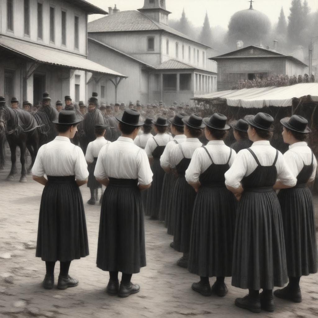 AI-created image of Lithuanian Jews