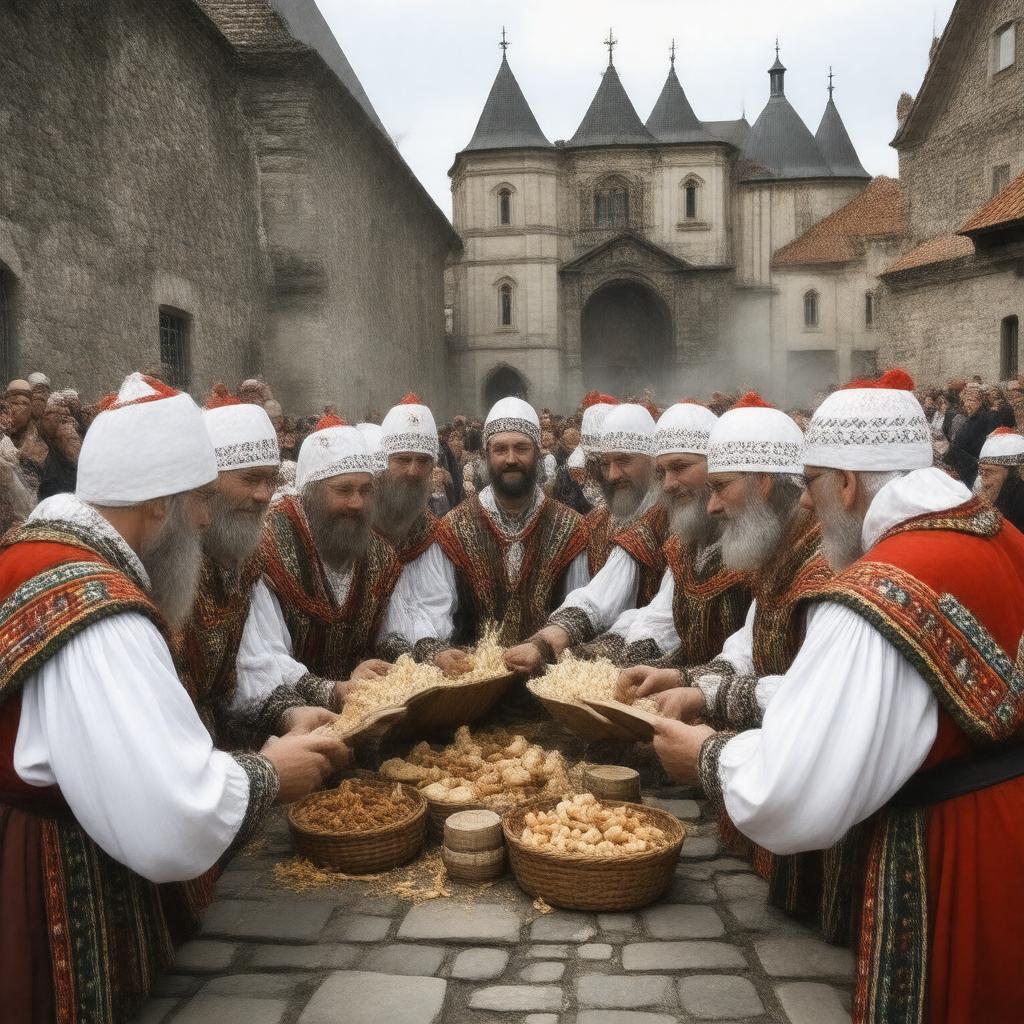 AI-created image of Lithuanian Karaites