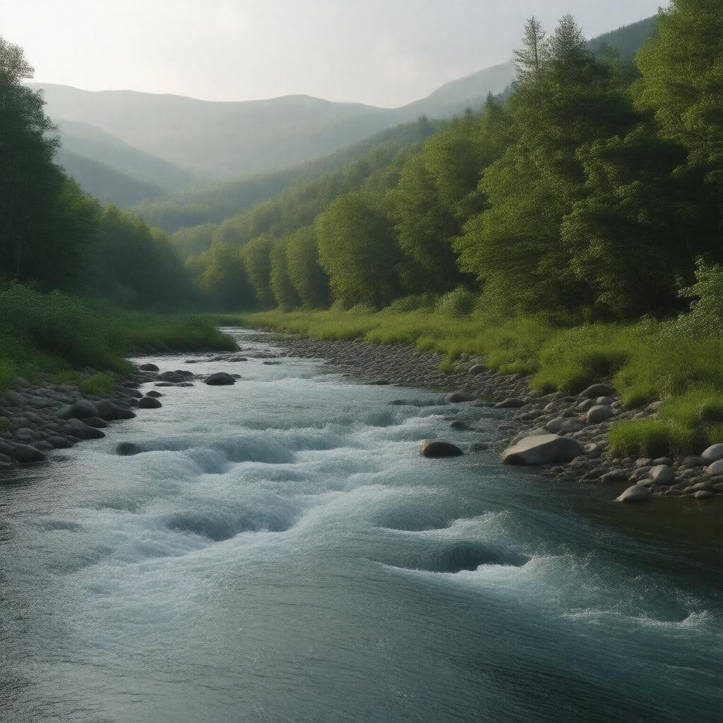 AI-created image of Little Ammonoosuc River