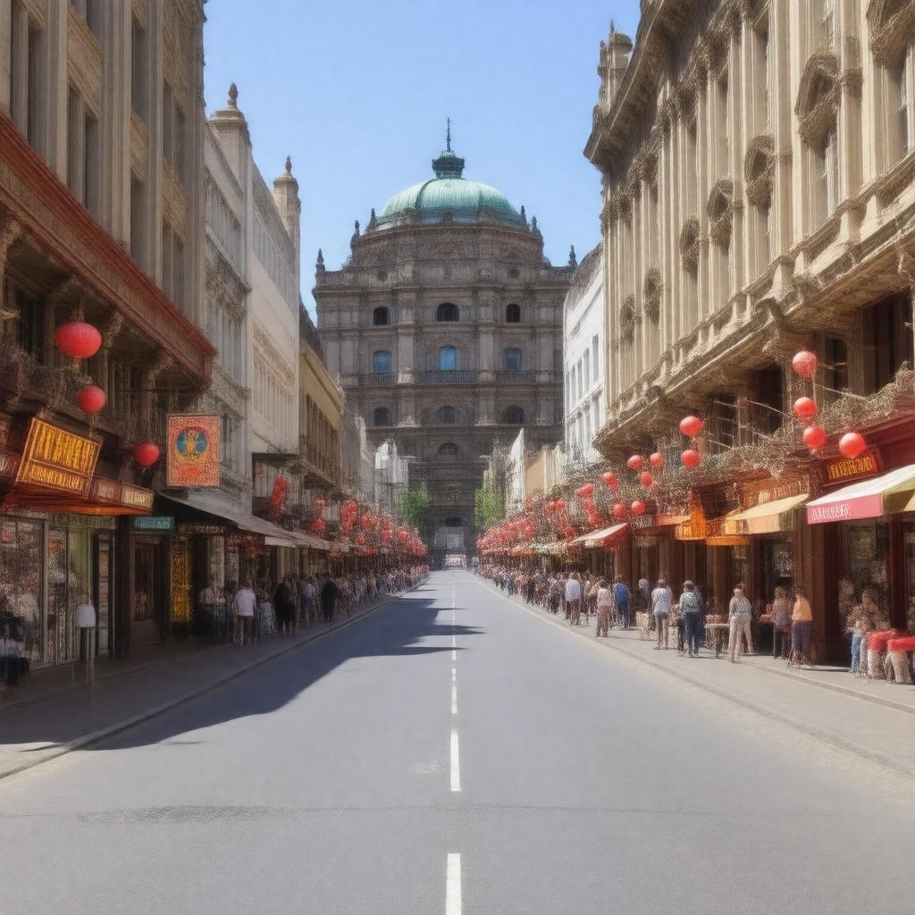 AI-created image of Little Bourke Street