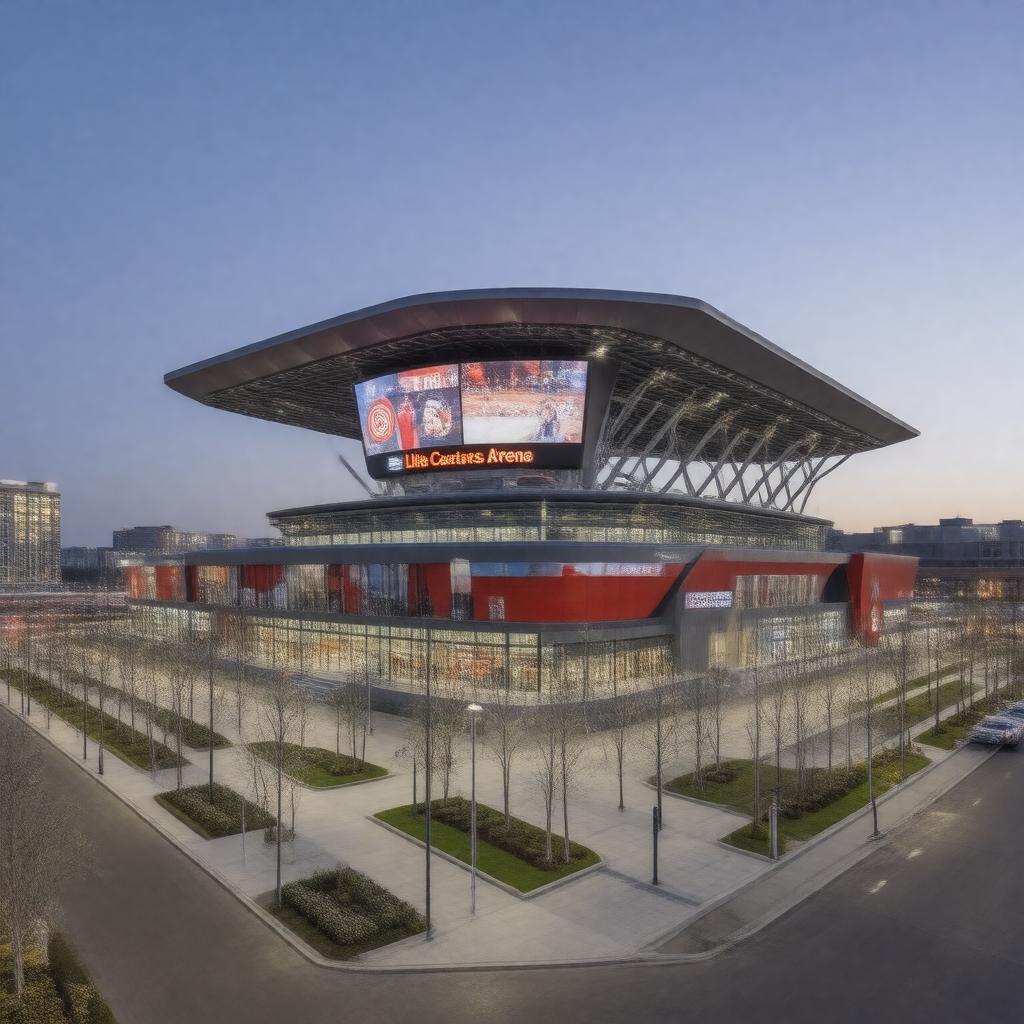 AI-created image of Little Caesars Arena