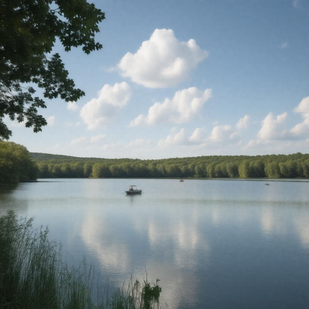 Click to view larger image AI-created image of Little Cliff Pond