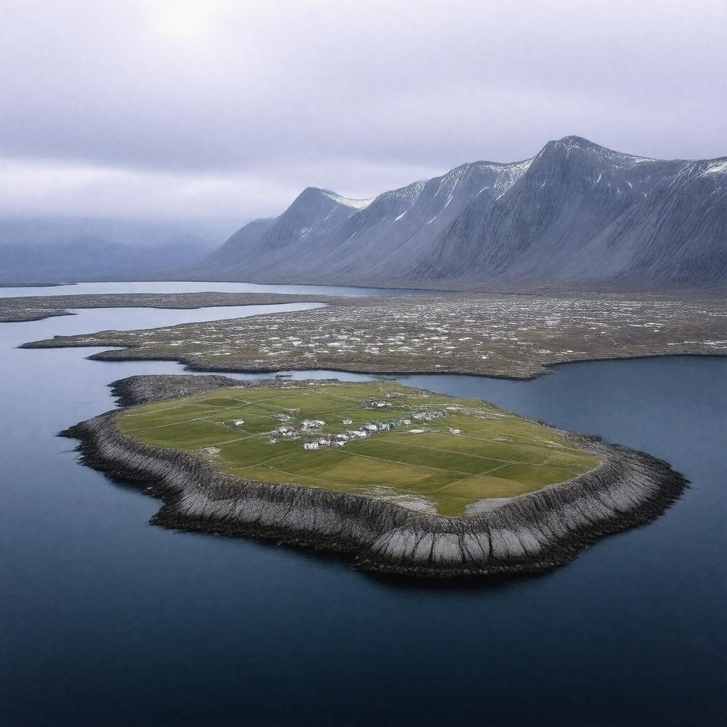 AI-created image of Little Diomede