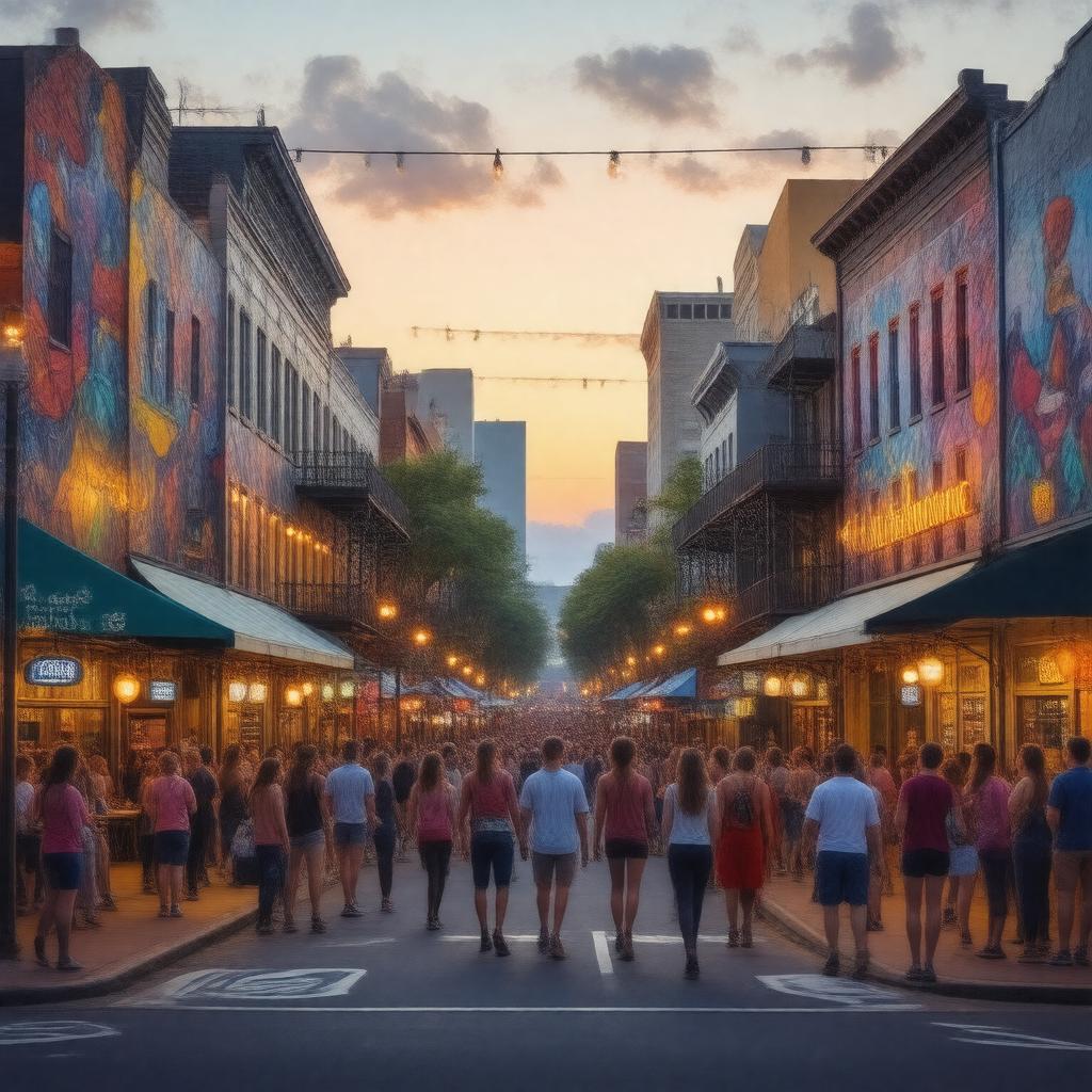 Click to view larger image AI-created image of Little Five Points