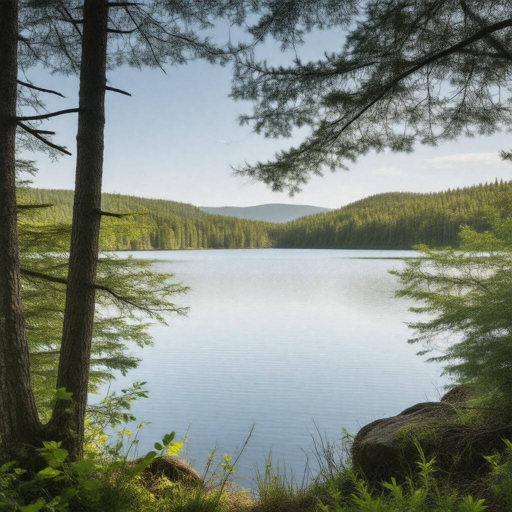 AI-created image of Little Grand Lake Provincial Park