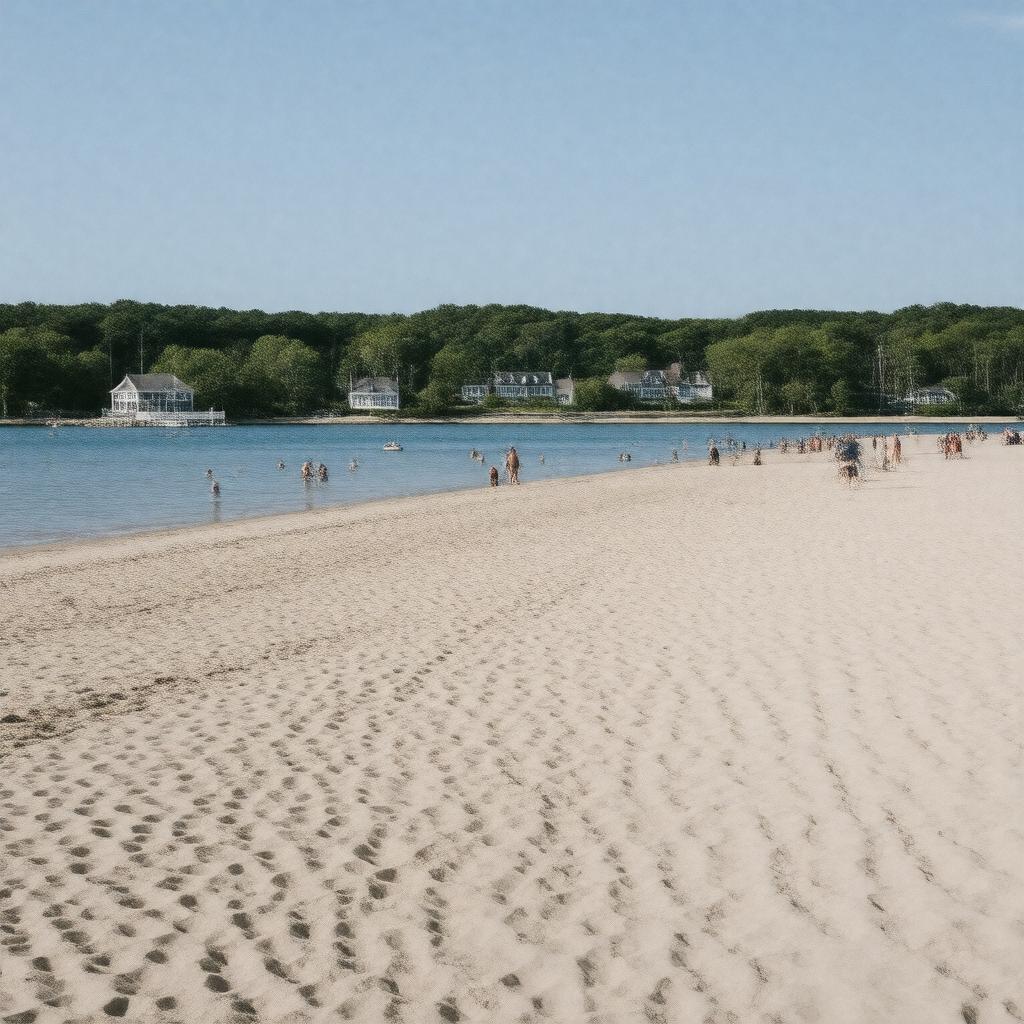 Click to view larger image AI-created image of Little Harbor Beach
