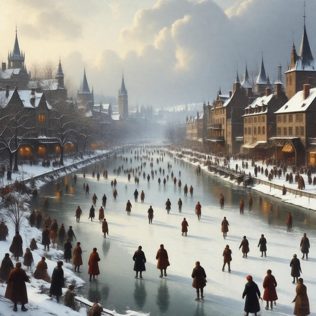 Click to view larger image AI-created image of Little Ice Age