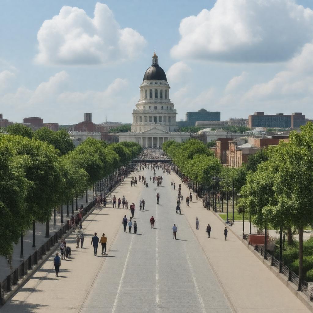 AI-created image of Little Rock, Arkansas