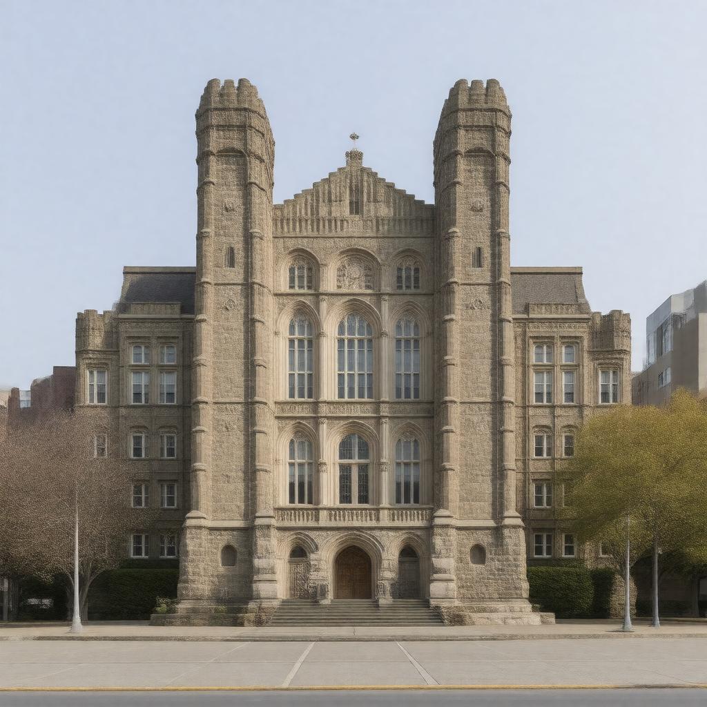 AI-created image of Little Rock Central High School