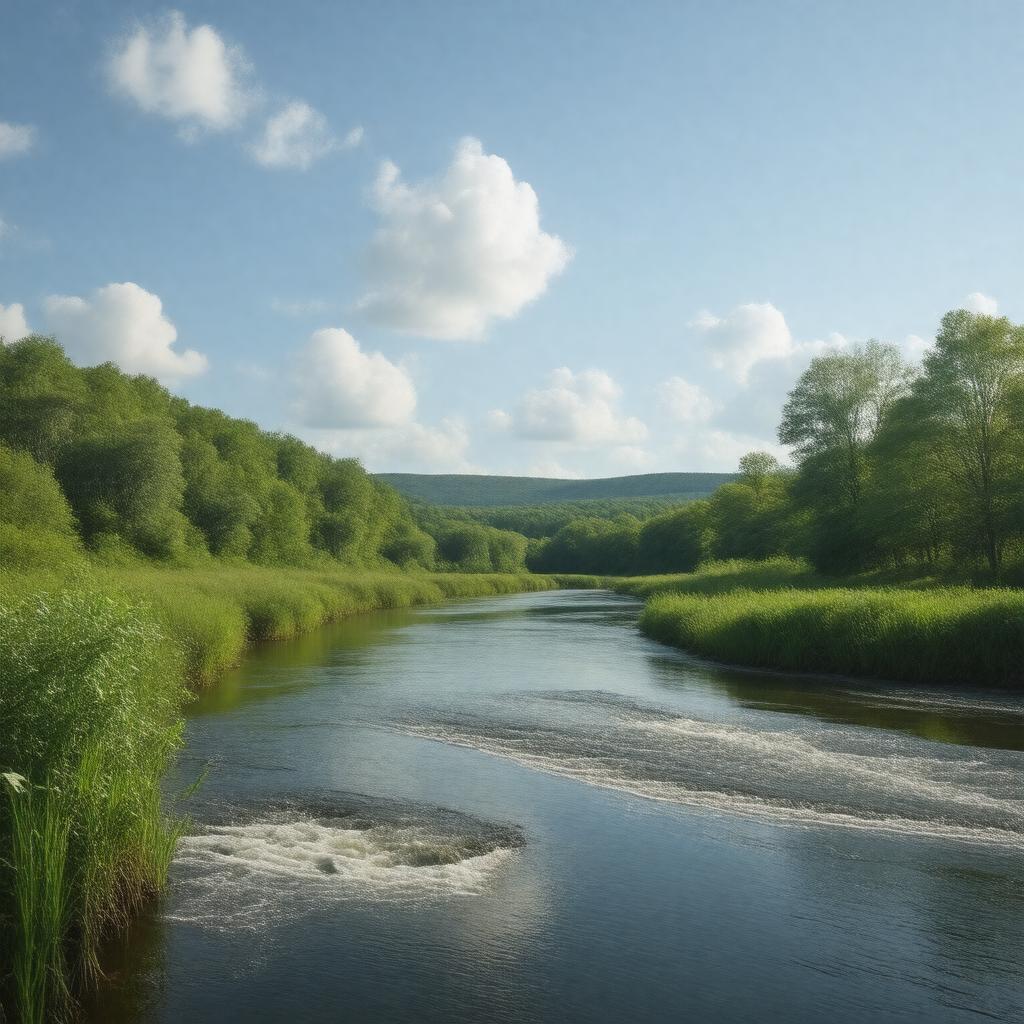 AI-created image of Little Suncook River