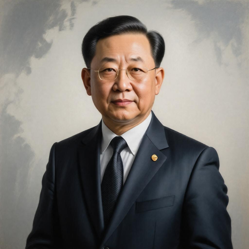AI-created image of Liu Zhenmin