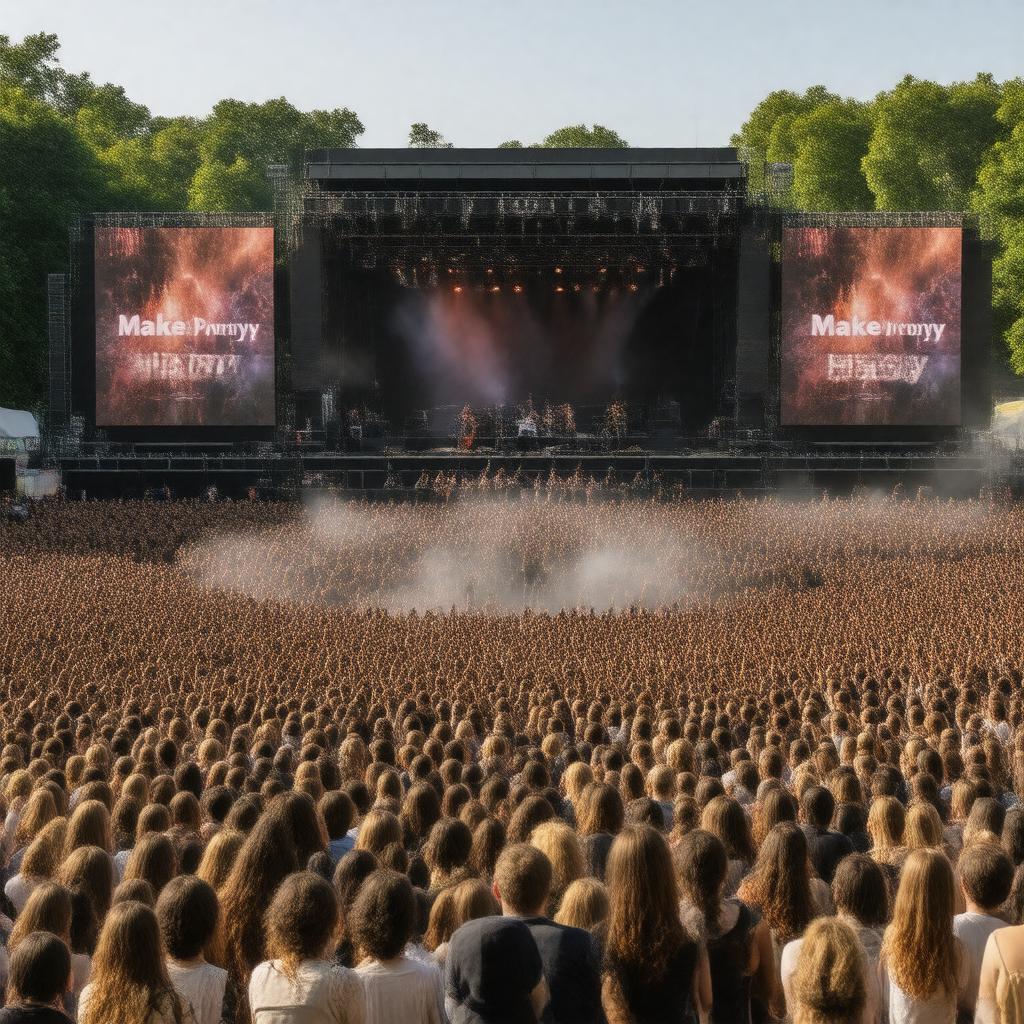 AI-created image of Live 8 concert 2005