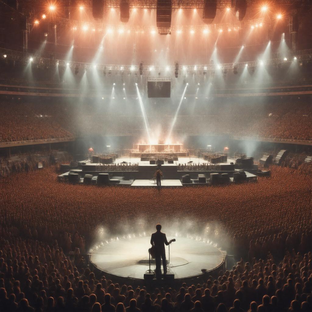 AI-created image of Live Aid 1985