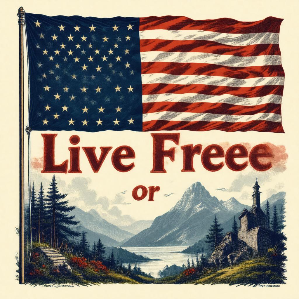 Click to view larger image AI-created image of Live Free or Die