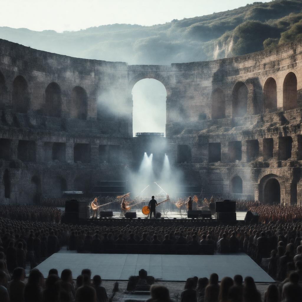 AI-created image of Live at Pompeii