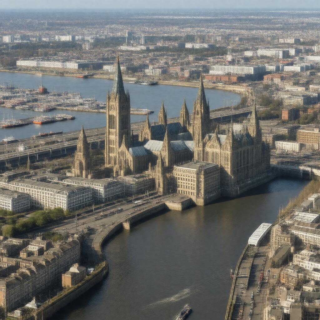 AI-created image of Liverpool, England