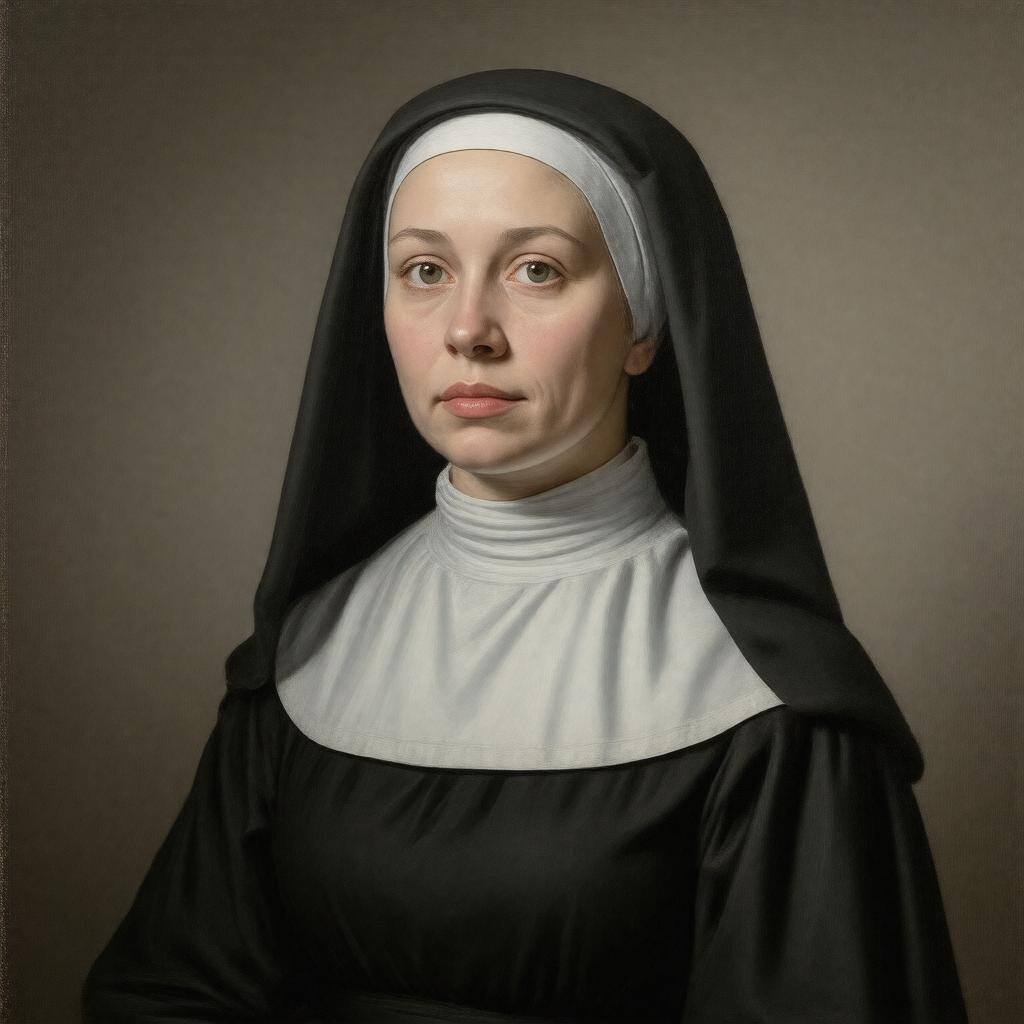 AI-created image of Livia Galilei (daughter)