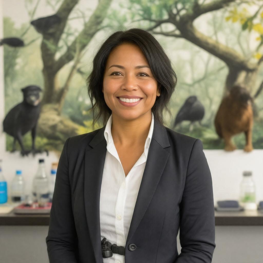 AI-created image of Liz Bonnin