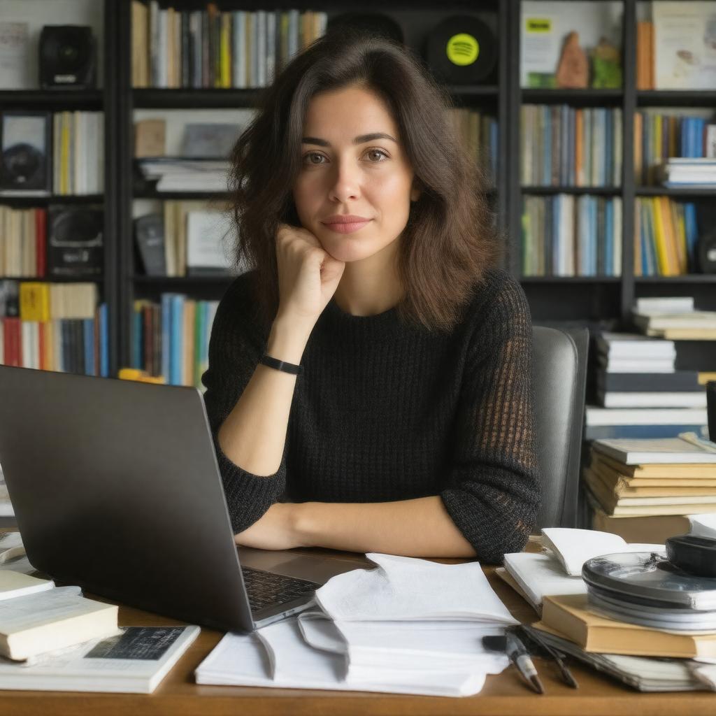 AI-created image of Liz Pelly