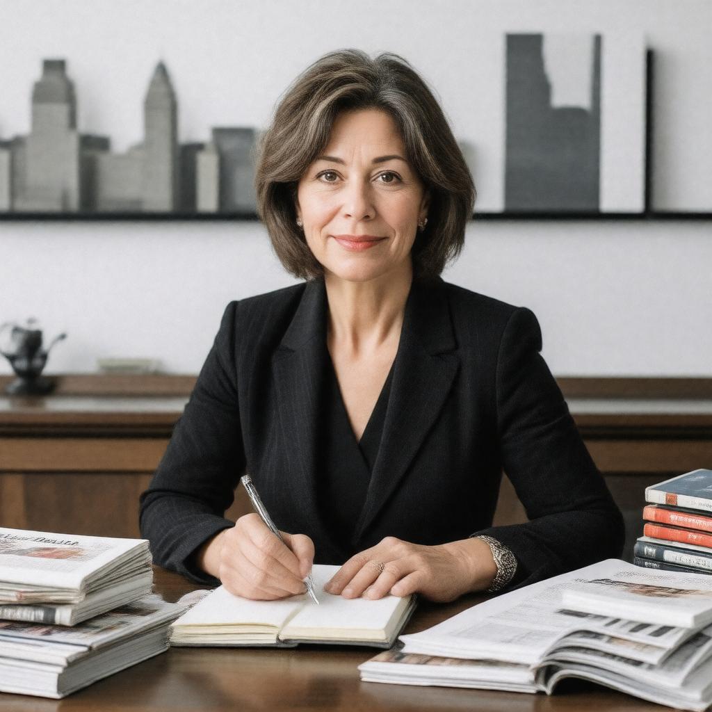 AI-created image of Liza Featherstone