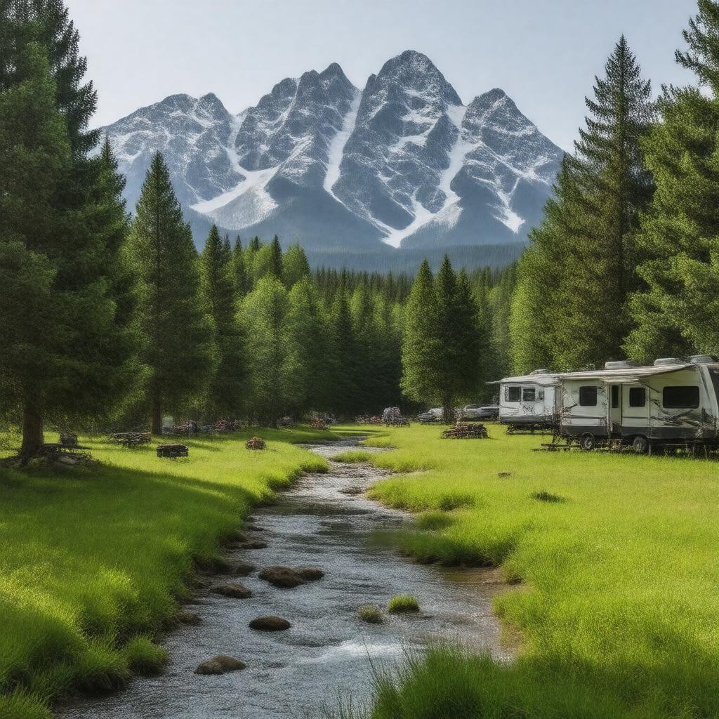 Click to view larger image AI-created image of Lizard Creek Campground