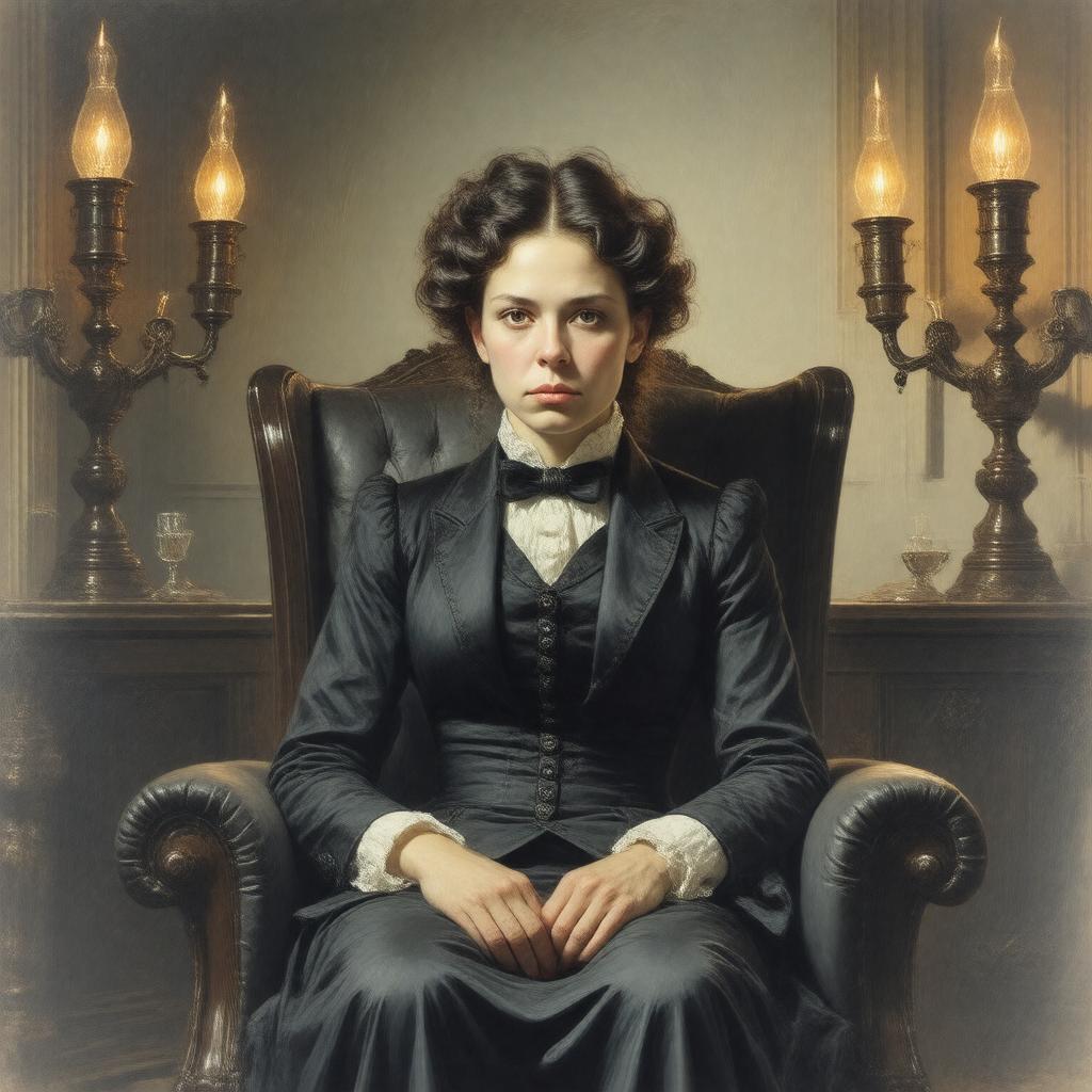 AI-created image of Lizzie Borden