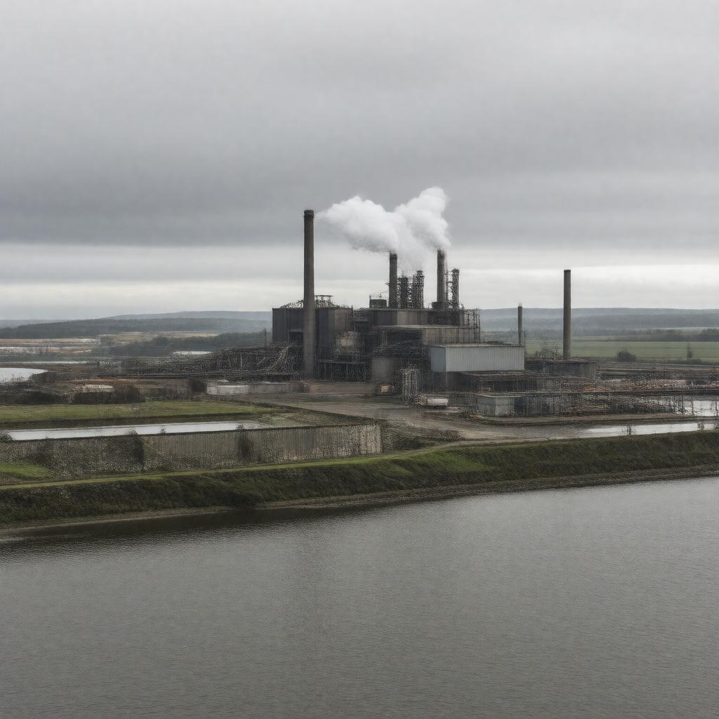 Click to view larger image AI-created image of Llanwern Hot Strip Mill