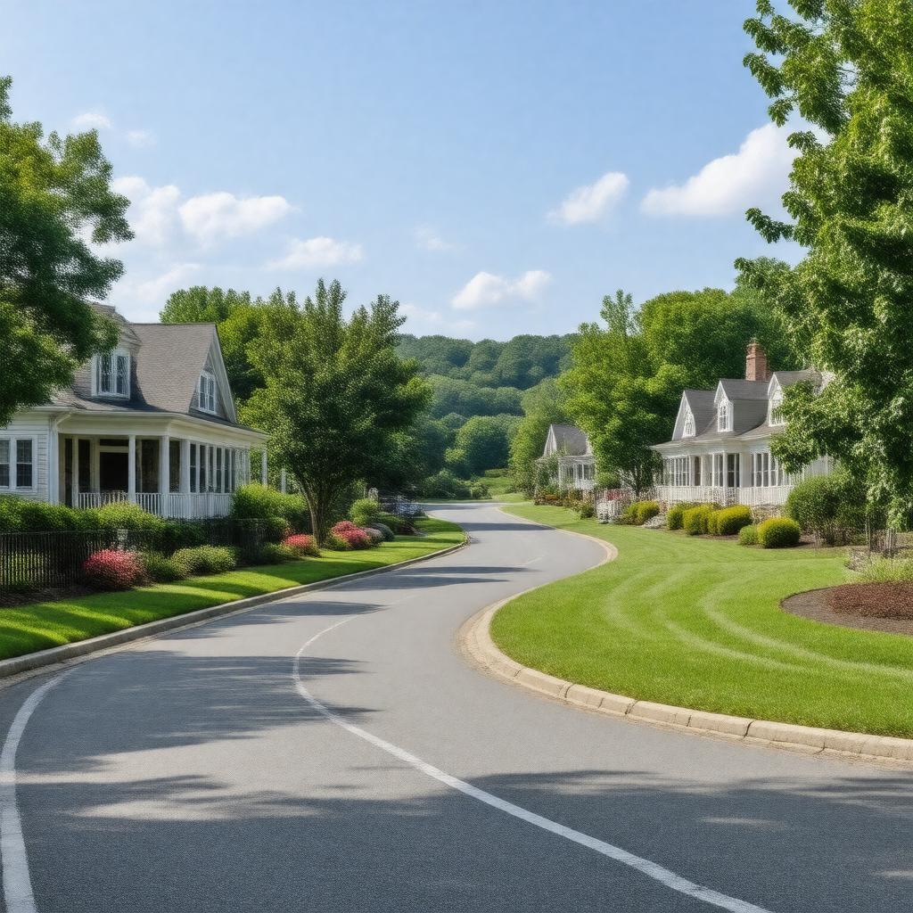 AI-created image of Llewellyn Park, West Orange, New Jersey