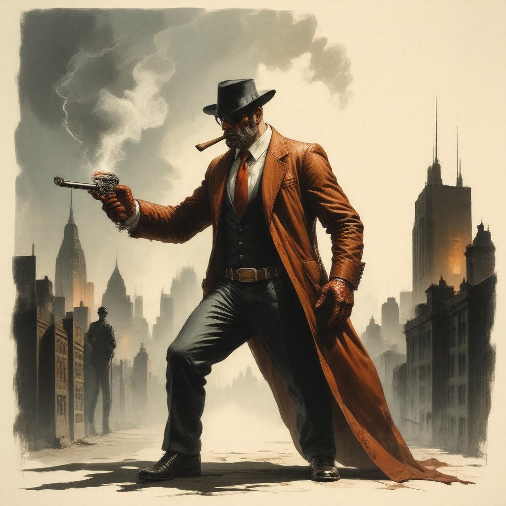 AI-created image of Lobster Johnson