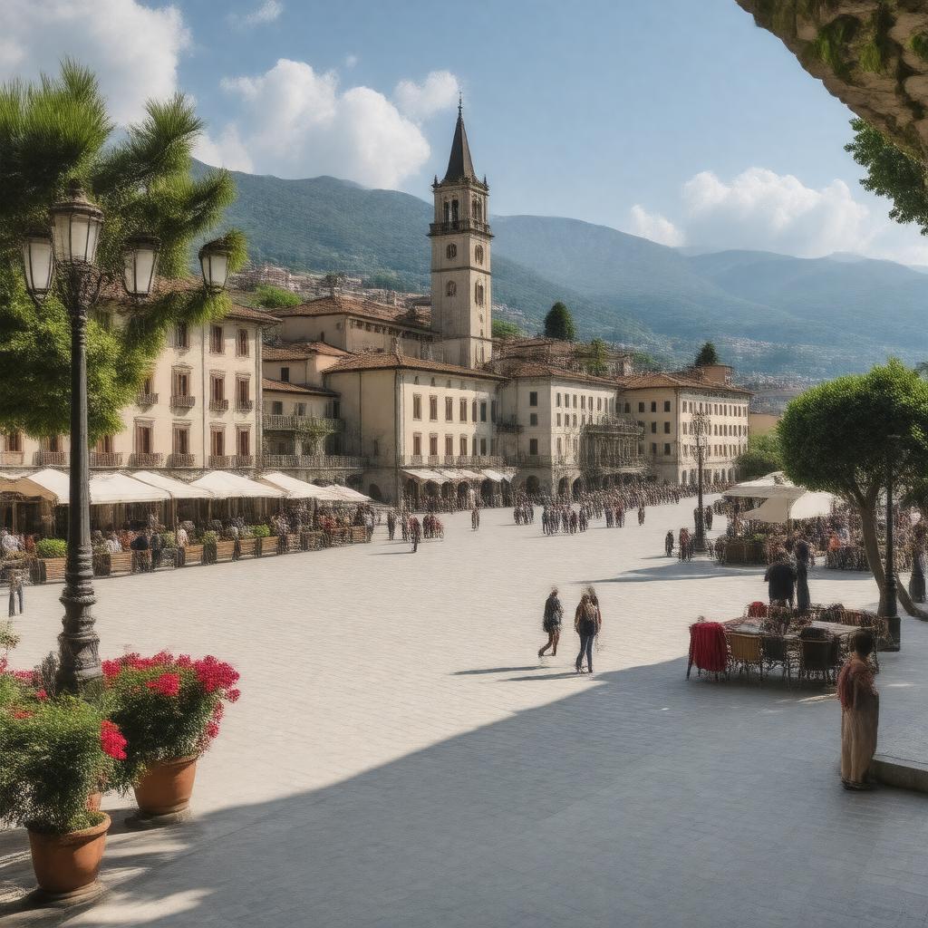 AI-created image of Locarno, Switzerland