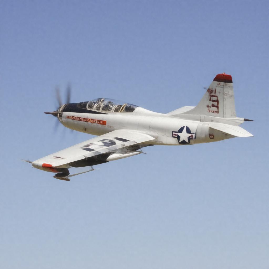 Click to view larger image AI-created image of Lockheed T-33A Shooting Star