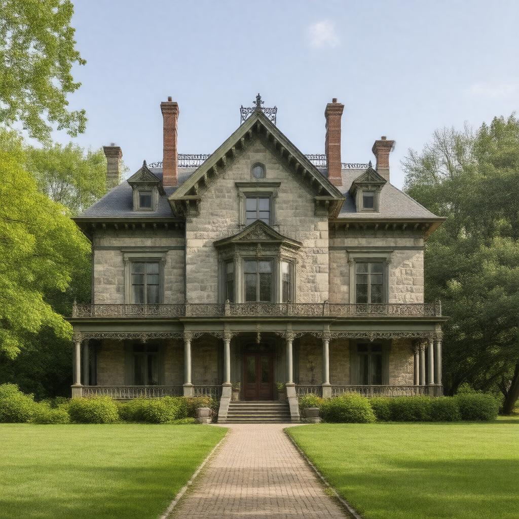 AI-created image of Lockwood-Mathews Mansion Museum