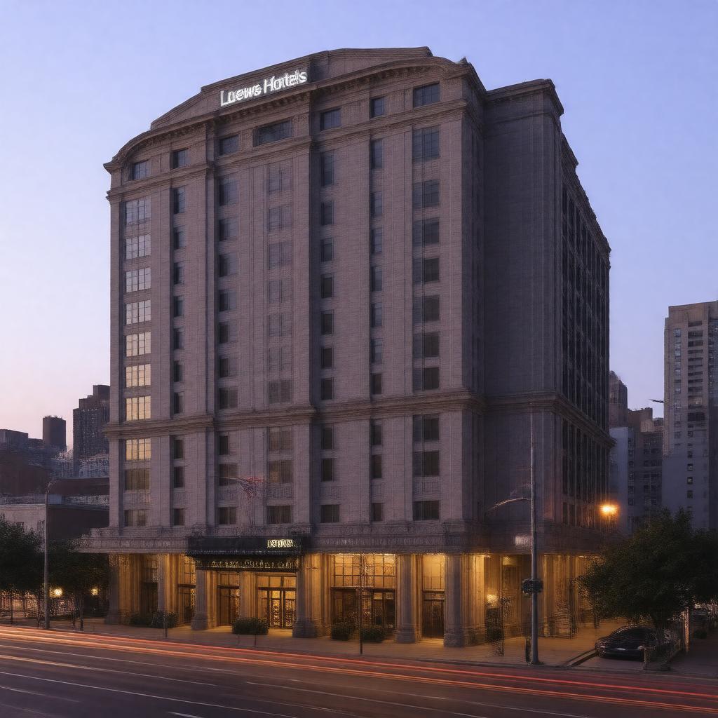 AI-created image of Loews Hotels